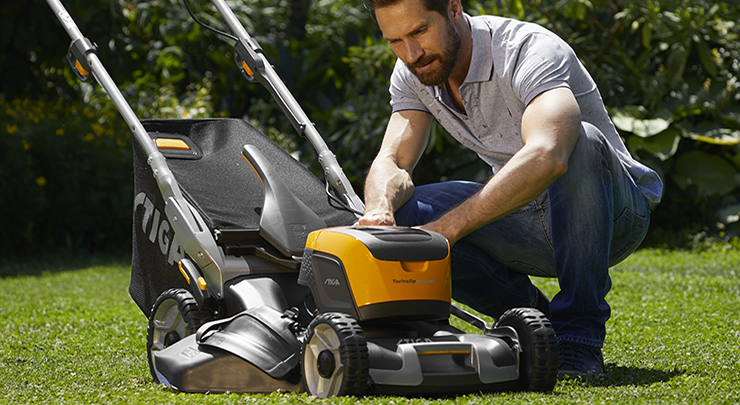 Produktvorf&uuml;hrung Akku-Rasenm&auml;her - Stiga