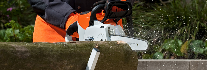Produktvorführung Akku-Motorsäge - Stihl