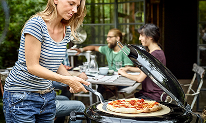 Pizzastein für den Grill