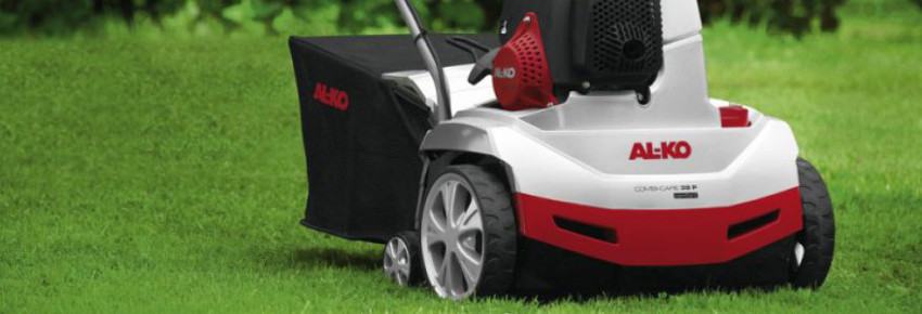 Vertikutieren richtig gemacht
rot wei&szlig;er Vertikutierer