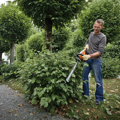Produktvorführung Heckenschere