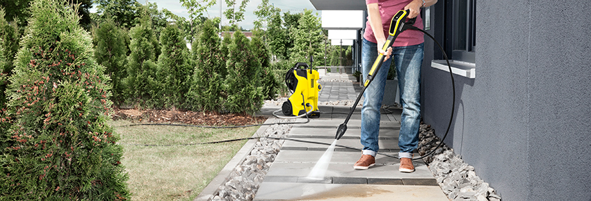 Produktvorf&uuml;hrung Hochdruckreinigung Terasse - Kaercher
