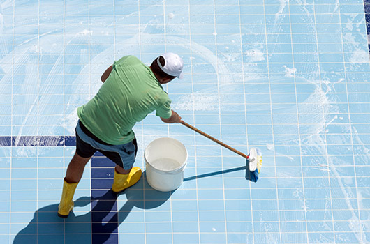 Produktvorführung Poolreinigung