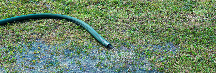 Rasenüberwässerung