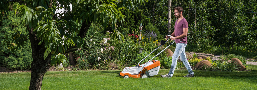 Produktvorf&uuml;hrung Akku-Rasenmaher Stihl