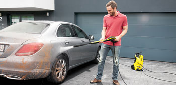 Produktvorf&uuml;hrung Hochdruckreiniger Kaercher bei Autow&auml;che