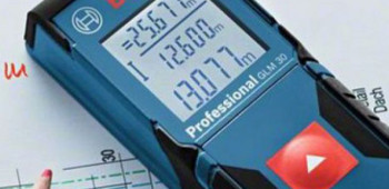 Laser Entfernungsmesser der Marke Bosch.