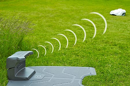 Entfernung Ladestation zu Mähroboter