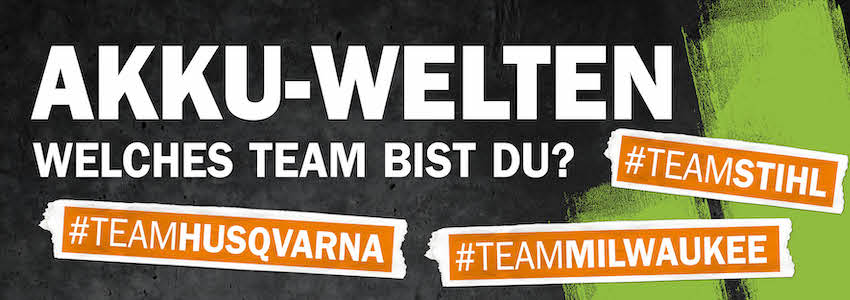 Akkuwelt: verschiedene Marken (Teams)