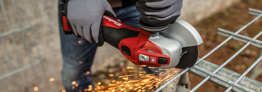 Produktvorführung Akku-Winkelschleifer - Einhell