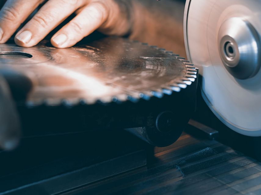 Vorführung Service Saegeblatt Schaerfdienst