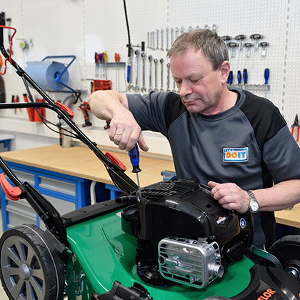 Vorführung Service Rasenmaeher