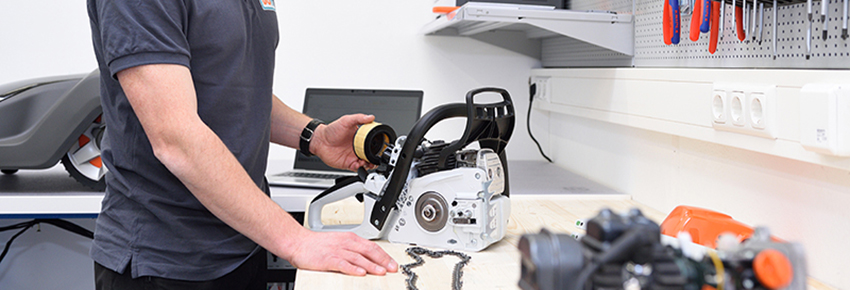 Vorführung Service Kettensaege