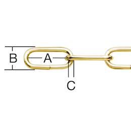 1159677 - Zierkette Rundstahl gerade Kettenglieder