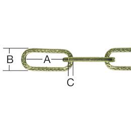 1159679 - Zierketten, Stahl geh&auml;mmert Vierkant-Profildr&auml;hte