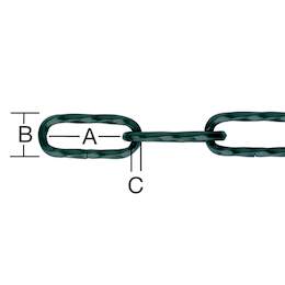 1159685 - Zierketten, Stahl aus Vierkant-Profildraht gedreht