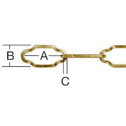 1159687 - Zierketten, Stahl aus Vierkant-Profildraht Form K