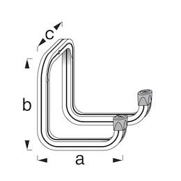 1202371 - Ger&auml;tehalter Typ 9 Alu blank