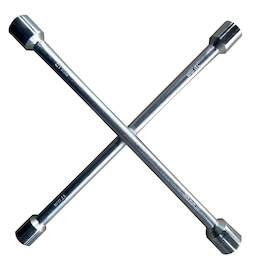 1290962 - PKW-Kreuzschl&uuml;ssel silber 17,19,21,23mm DIN 3119