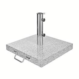 1292906 - Schirmst&auml;nder Granit 40kg quadrat. mit Griff u. 2 Rollen