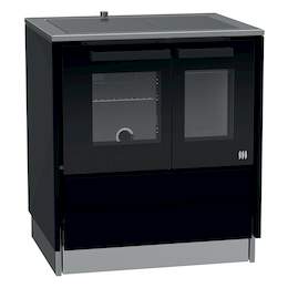 1292419 - Festbrennstoffherd Style 75 schwarz rechts