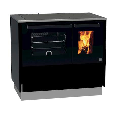 1292421 - Festbrennstoffherd Style 94 schwarz rechts