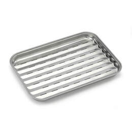 1296226 - Grillschale wiederverwendbar Edelstahl 34,5x24cm