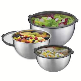 1296402 - Frischhaltesch&uuml;ssel-Set Mondi 3tlg. 16+20+24cm Edelst./Kst.