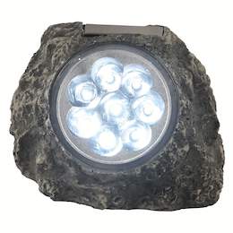 1304802 - Solarleuchte Steinoptik 15x11x11cm