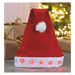 1305366 - Weihnachtsm&uuml;tze mit 5 Sternen ca. 30x45cm