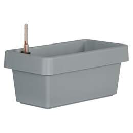 1312530 - Blumenkasten Viva betongrau DM 40cm m. Wasseranzeige