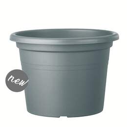 1312555 - Blumentopf Day R 25cm aschgrau