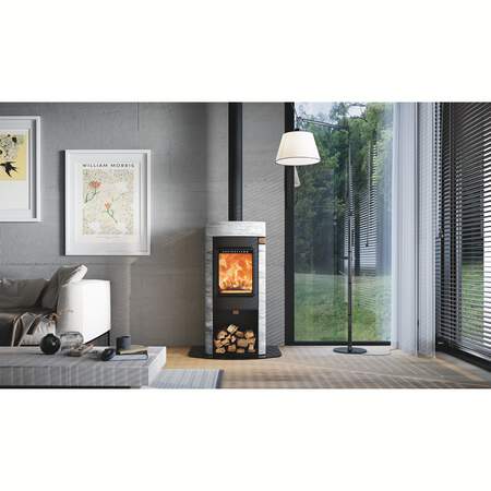 1311580 - Kaminofen Elisabeth Naturstein Marble Grey