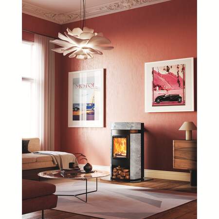 1311581 - Kaminofen Elise Naturstein Marble Grey