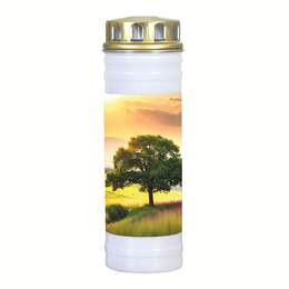 1316710 - Gedenk-Kerze Motiv &bdquo;Baum" Recycling-Ewiglicht