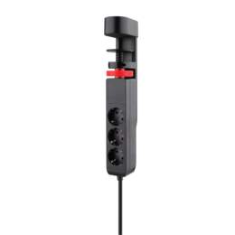 1316872 - Steckdosenleiste 3-fach f&uuml;r Tischmontage 2xUSB-A, 1xUSB-C