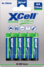 1321179 - NiMH-Akku X2700 AA 4er-Pack 1,2V 2700 mAh