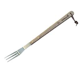 1281280 - Gabel aus Edelstahl 46cm mit Griff aus Holz