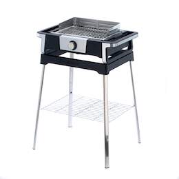 1295316 - Elektrogrill PG8117, inox 500&deg;, Windschutz, Standgestell
