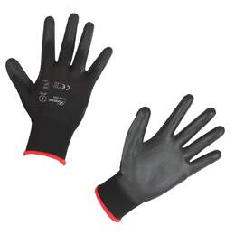 1315245 - PU-Handschuh Gnitter black Feinstrick