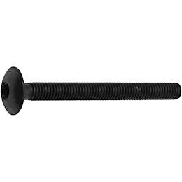 1244410 - Flachrundkopfschr.Eisen br&uuml;n. M6x60mm,4Stk.