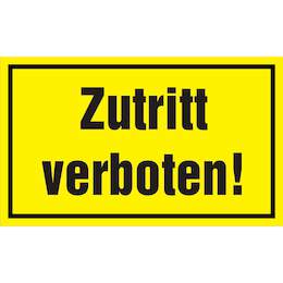 1177459 - Hinweisschild 250x150mm Zutritt verboten,1Stk.