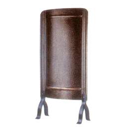 1029276 - Ofenschirm kupfer geh&auml;mmert 460x910mm m. Kachelpr&auml;gung