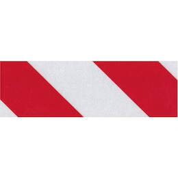 1177288 - Reflex-Aufkleber selbstkl. 1000x50mm,rot/wei&szlig;,1Stk.