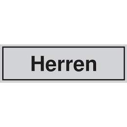 1177302 - T&uuml;rschild selbstkl.150x45mm silbermatt,Herren,1Stk.
