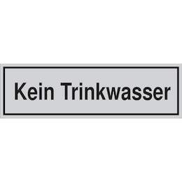 1177313 - T&uuml;rschild selbstkl.150x45mm silbermatt,k.Trinkw.1Stk.