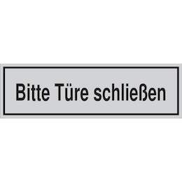 1177314 - T&uuml;rschild selbstkl.150x45mm silbermatt,T&uuml;re schl.1Stk.