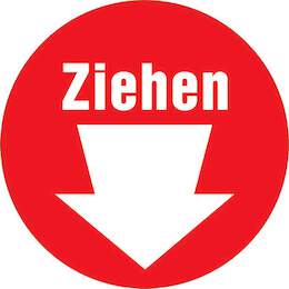 1177329 - Aufkleber selbstkl.DM:70mm Ziehen,1Stk.