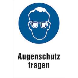 1177393 - Gebotsschild 300x200mm Augensch.tragen,1Stk.