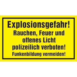 1177410 - Hinweisschild 250x150mm Explosionsgefahr,1Stk.